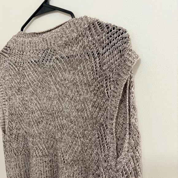 Chico’s Cozy Open-Front Cardigan Vest - Brown Womens size 2 - Picture 5 of 5